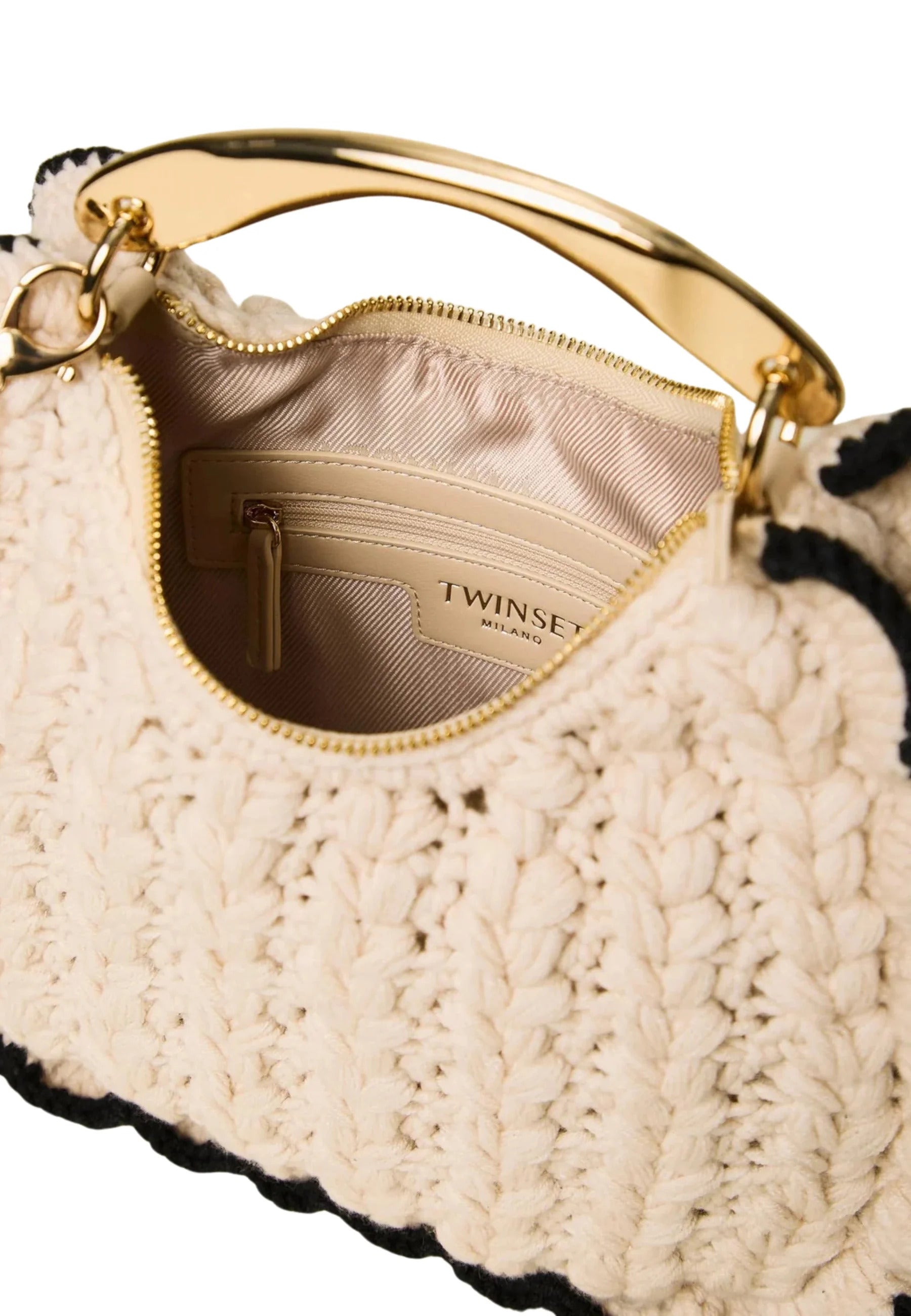 Hobo Media Crochet Con Manico In Metallo 