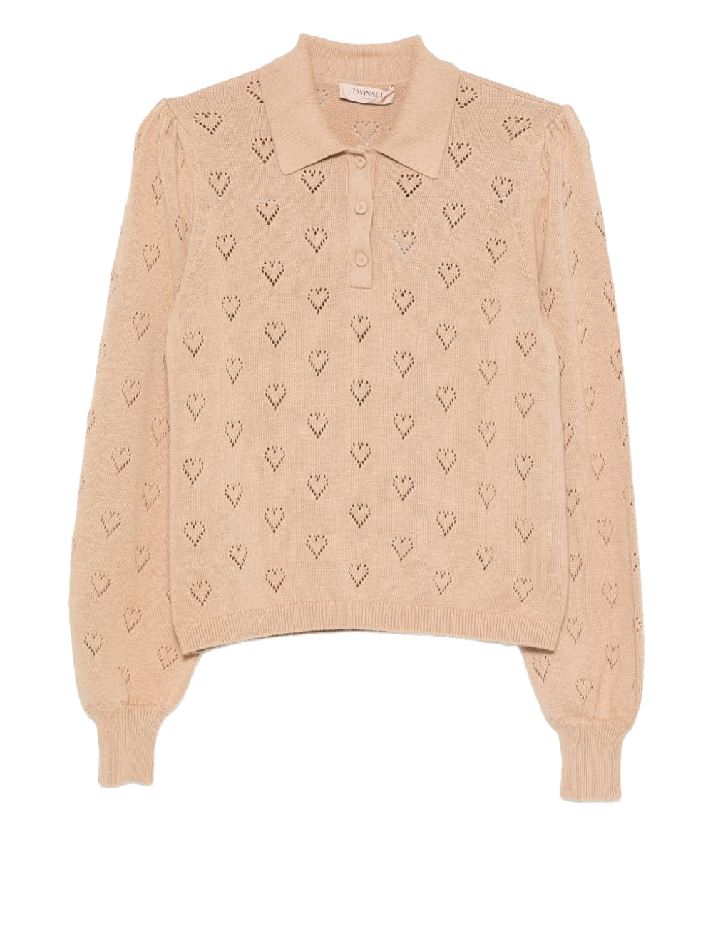 Polo In Maglia Punched Cuori
