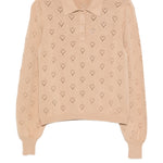 Polo In Maglia Punzonata Cuori 